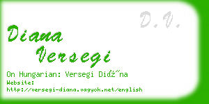 diana versegi business card